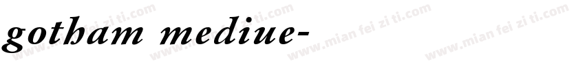 gotham mediue字体转换